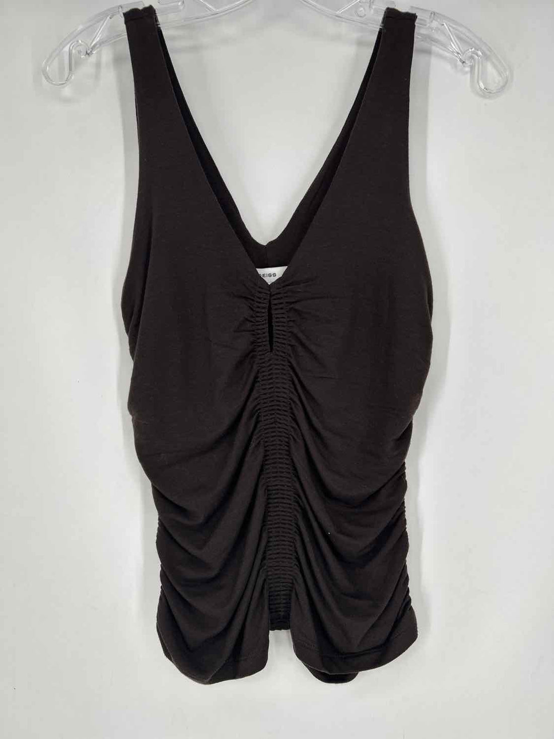 Reiss Size 6 Dark Brown Tank Top