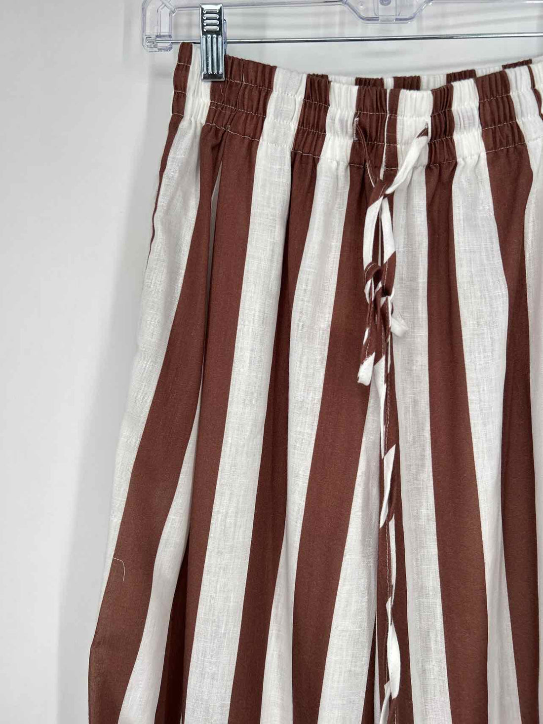 Urban Daizy S Brown & White Striped New Boutique Pants