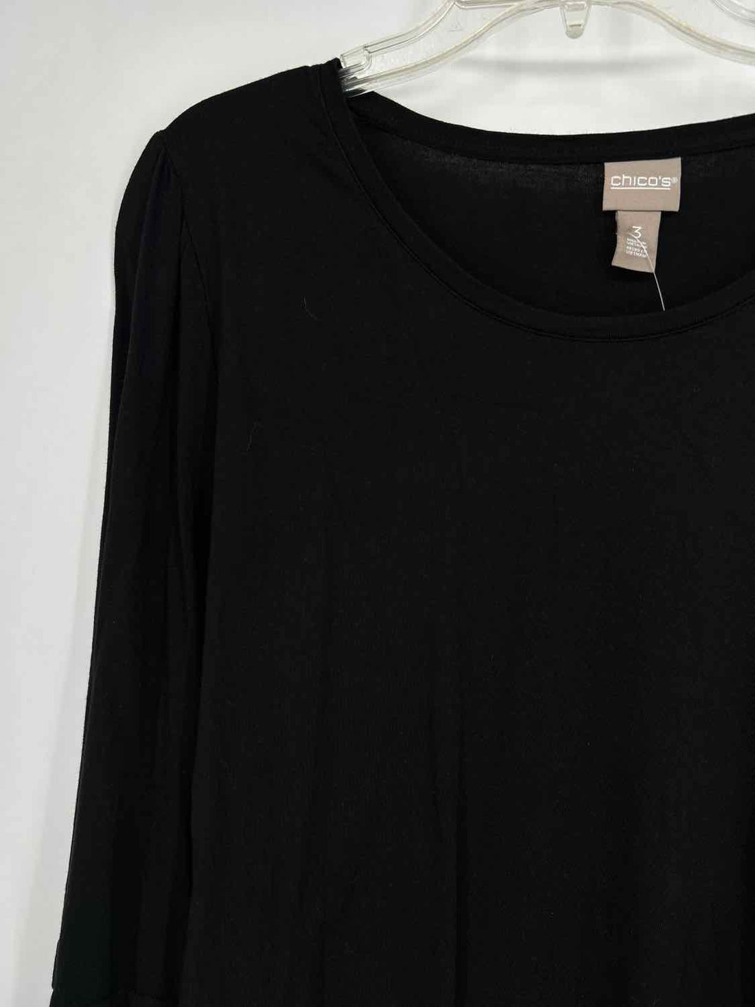 Chicos Size 3(XL) Black Long Sleeve