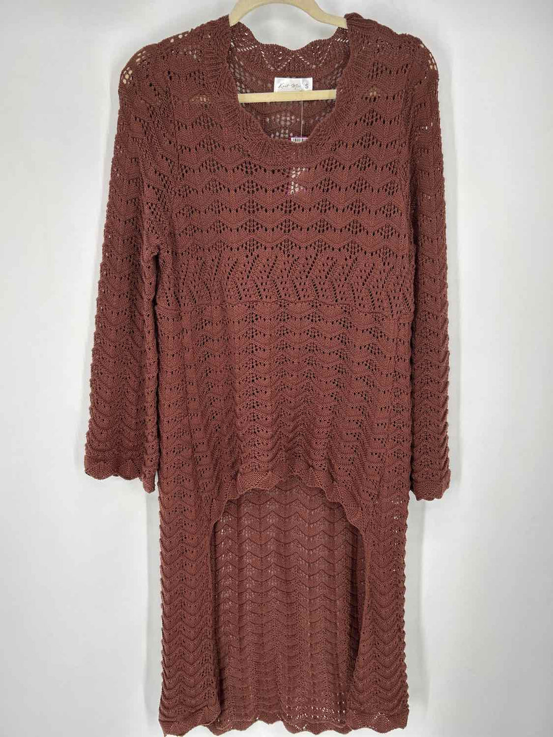 Knit Mix Size S Brown Knit Sweater