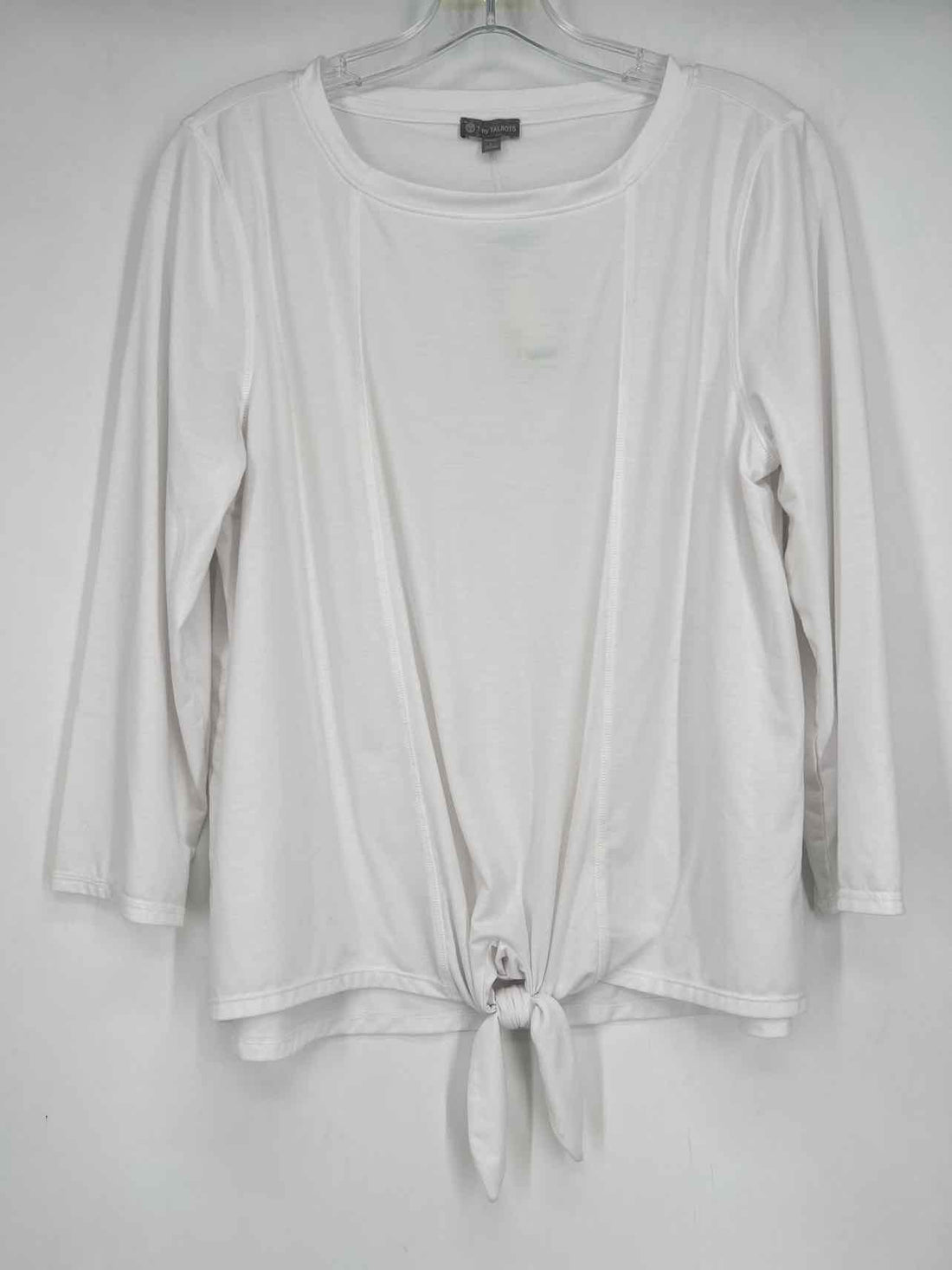T By Talbots Size L White Long Sleeve