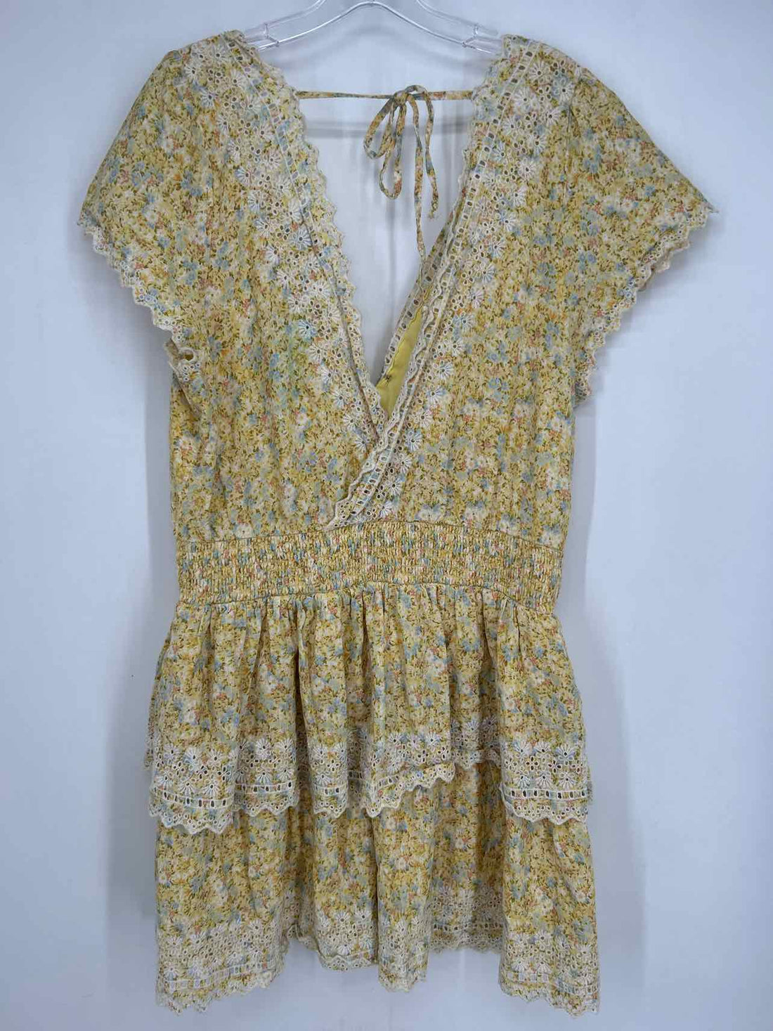 American Eagle Size XL Yellow Floral Dress