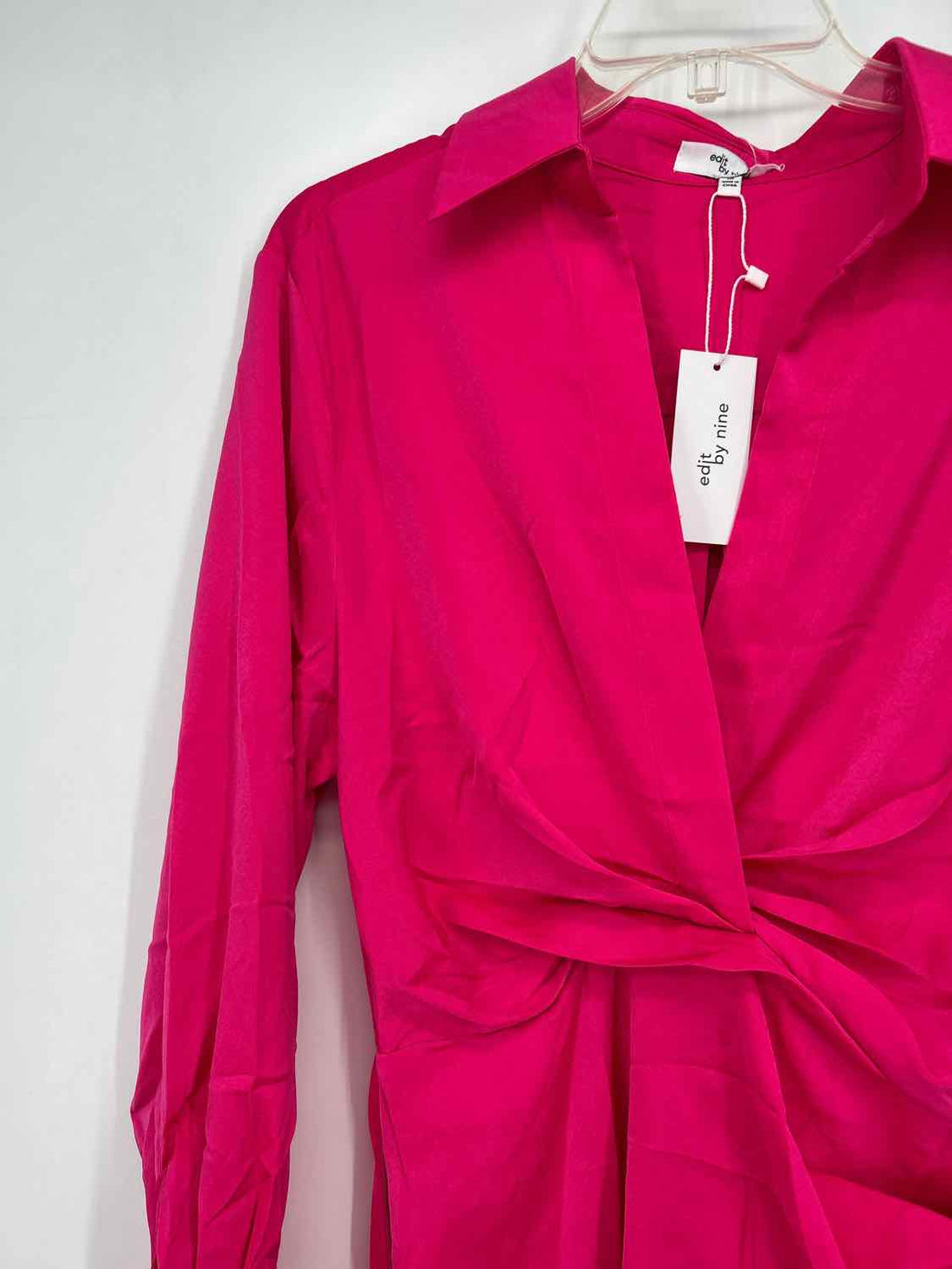 Edit by Nine Size M Hot Pink Satin NWT Dress