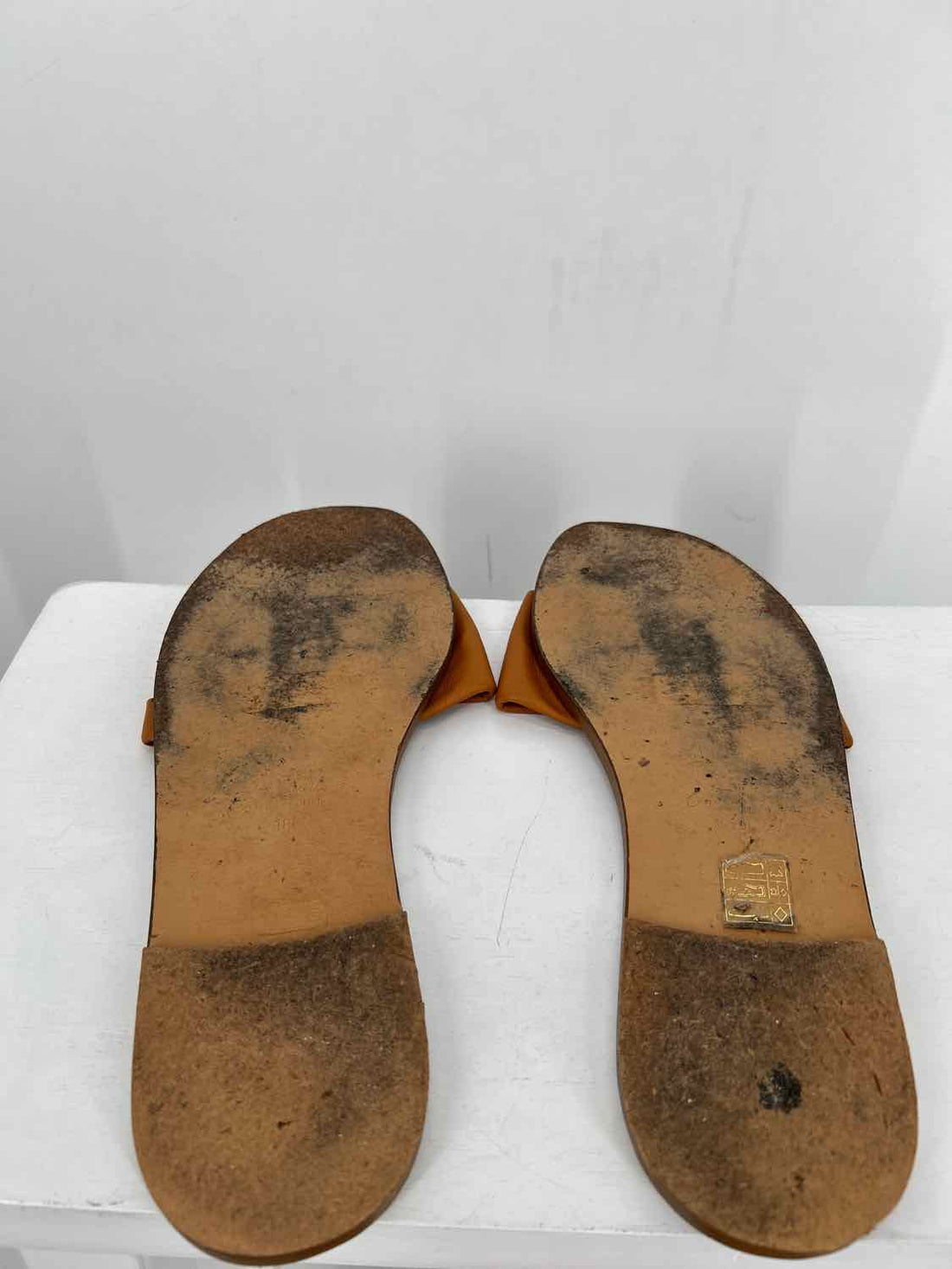 J Crew Women Size 10 Cognac Slides