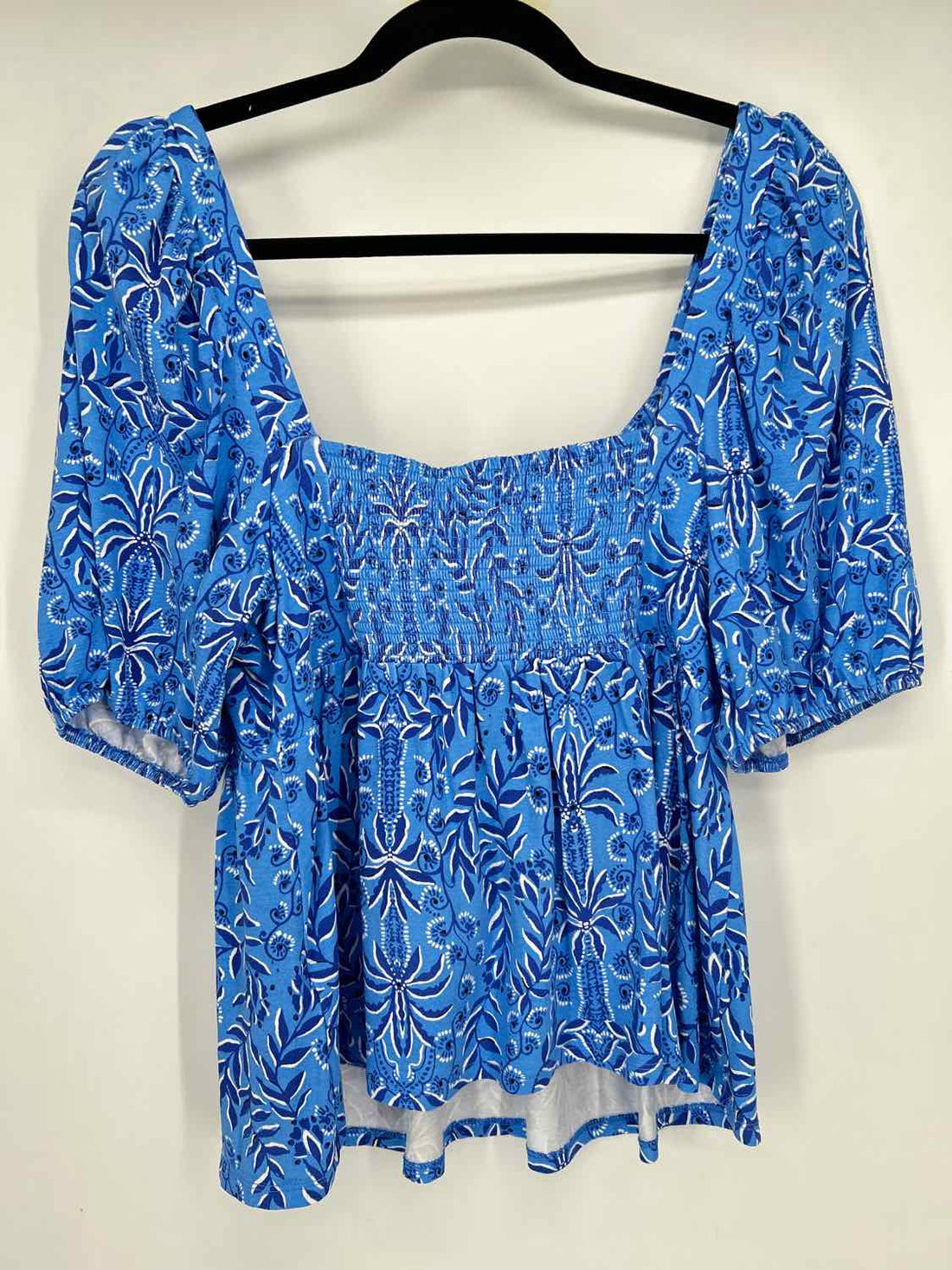 Lilly Pulitzer L Blue & White Short Sleeve Lilly Pulitzer Top