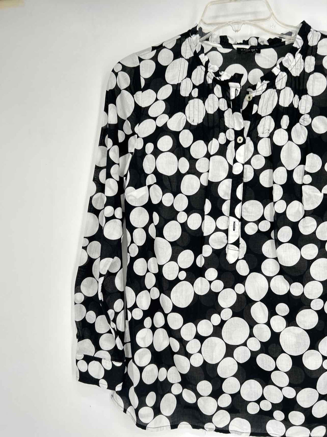 Talbots Size XS Black & White Long Sleeve