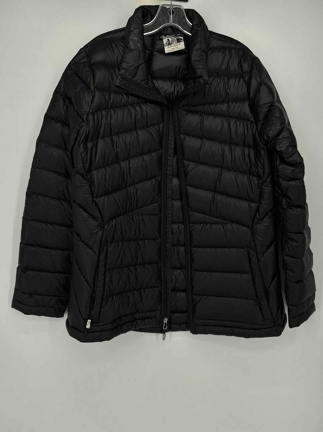 Spyder Size L Black Puffer Jacket (Outdoor)