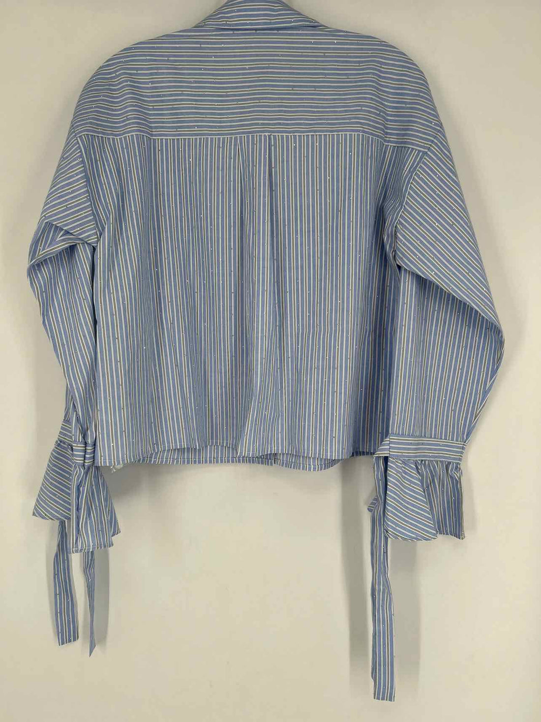 Able Size S Light Blue & White Striped NWT Long Sleeve