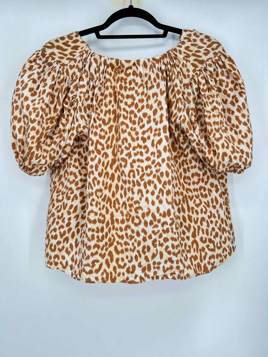 Ulla Johnson Size 0 Leopard Silk Short Sleeve