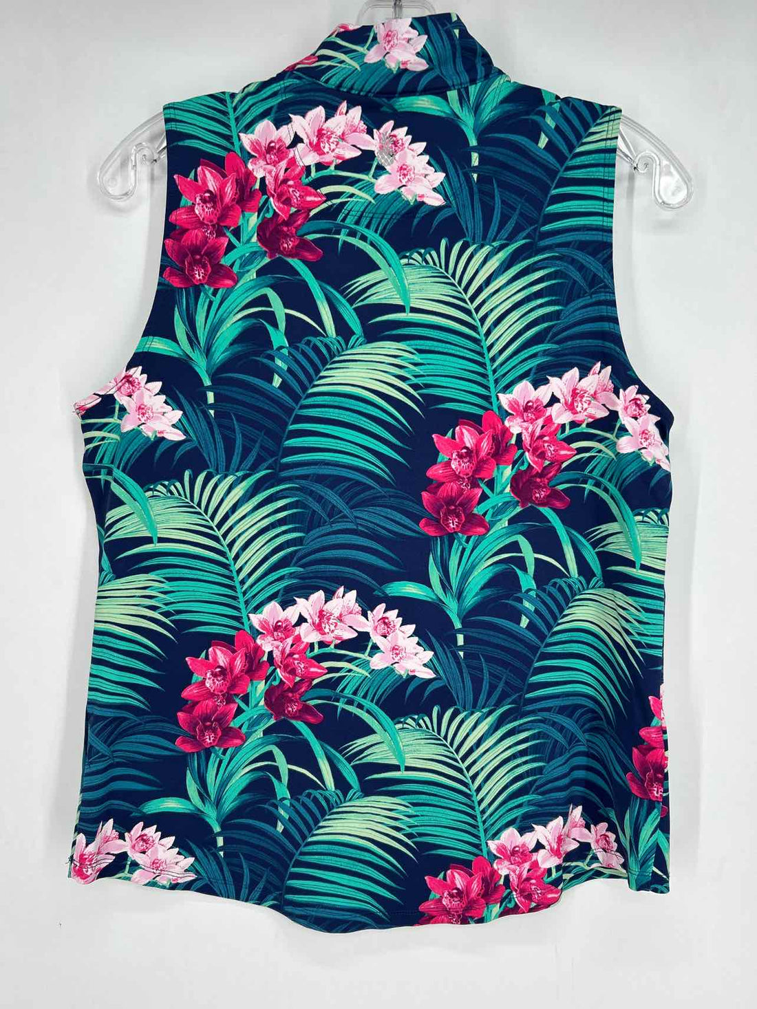 Tommy Bahama Size M Navy Floral Sleeveless Active Tops