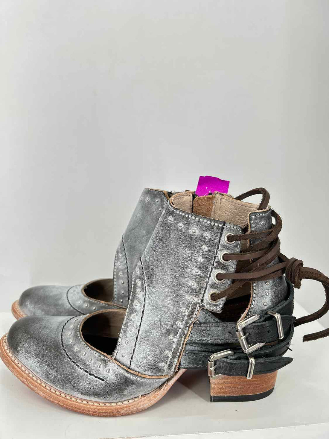 Freebird Women Size 8 Gray New Leather Ankle Boot