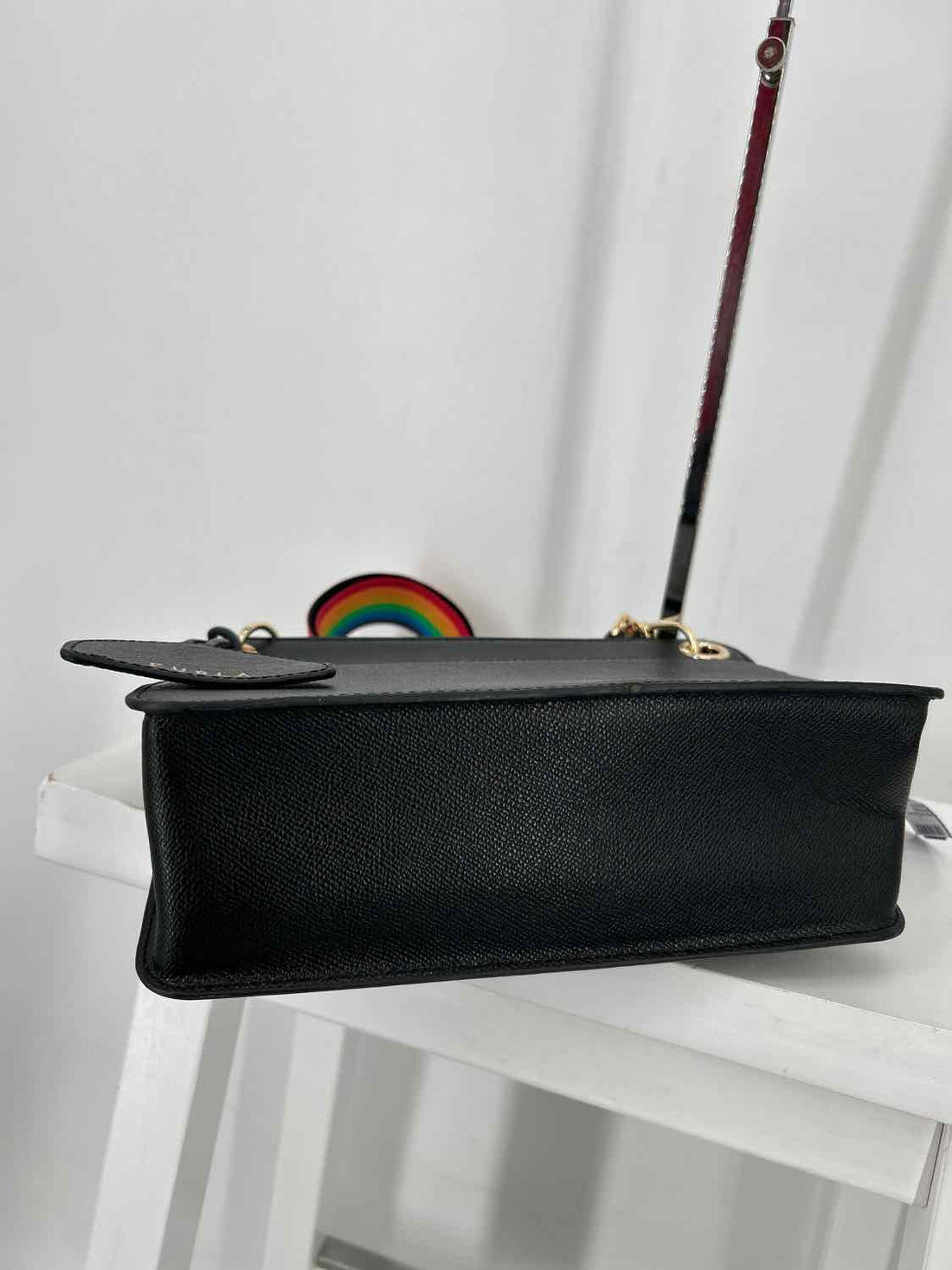 Furla Black Pebbled Leather Crossbody