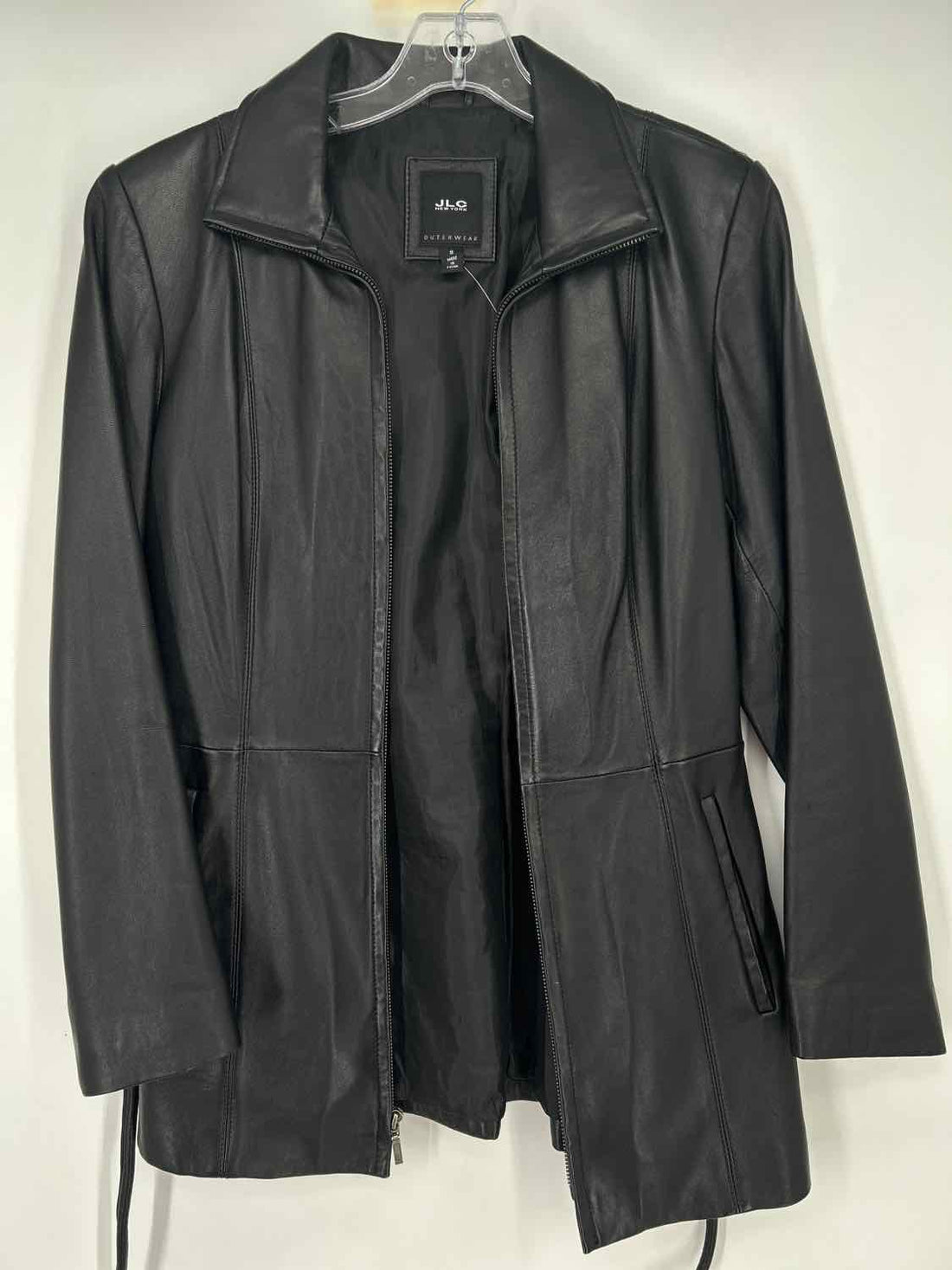 JLC Size S Black Leather Vintage Jacket
