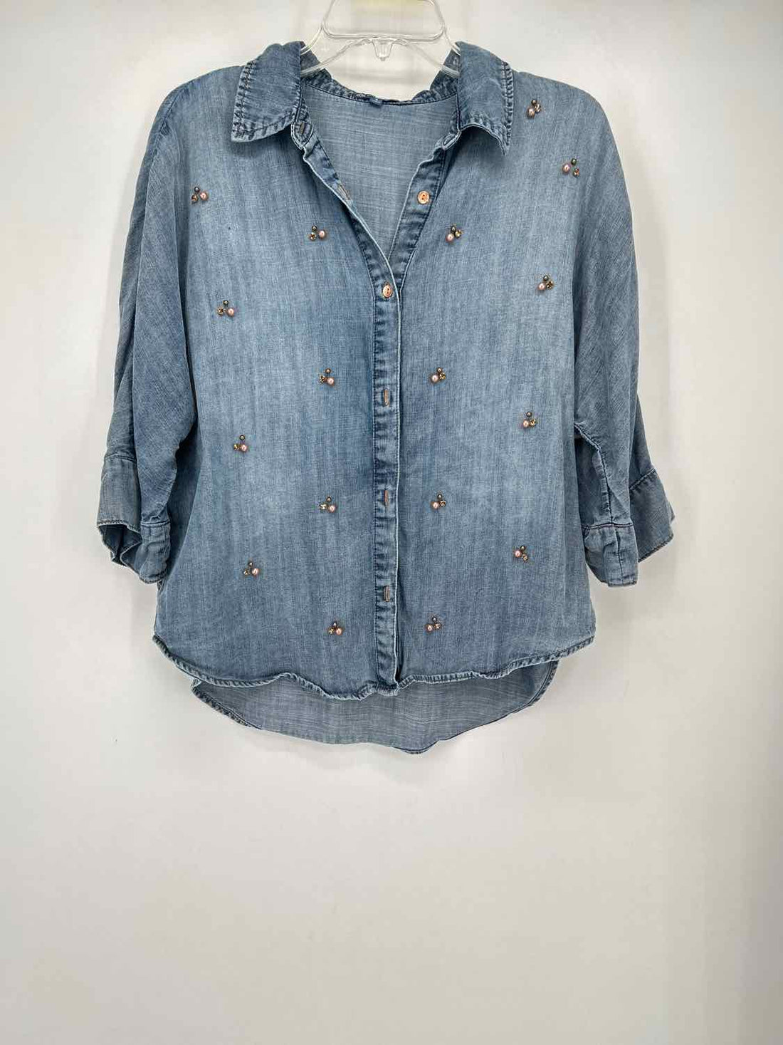 Democracy Size S Chambray Long Sleeve
