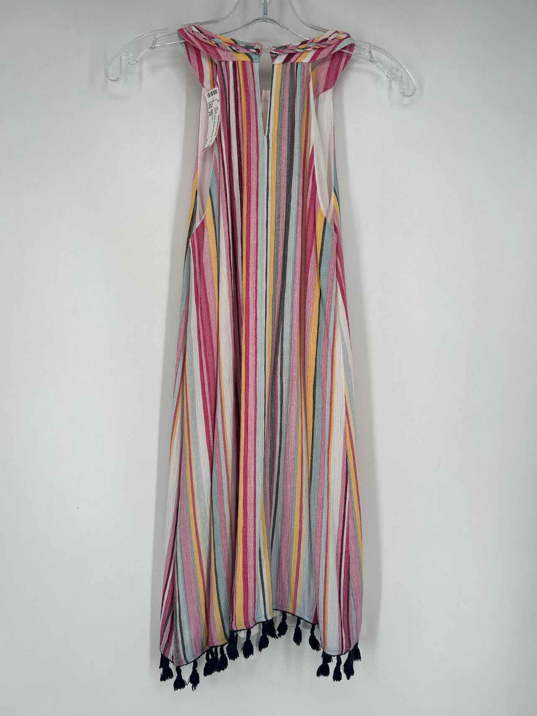 THML Size XS Pink & White Striped Sleeveless Dress