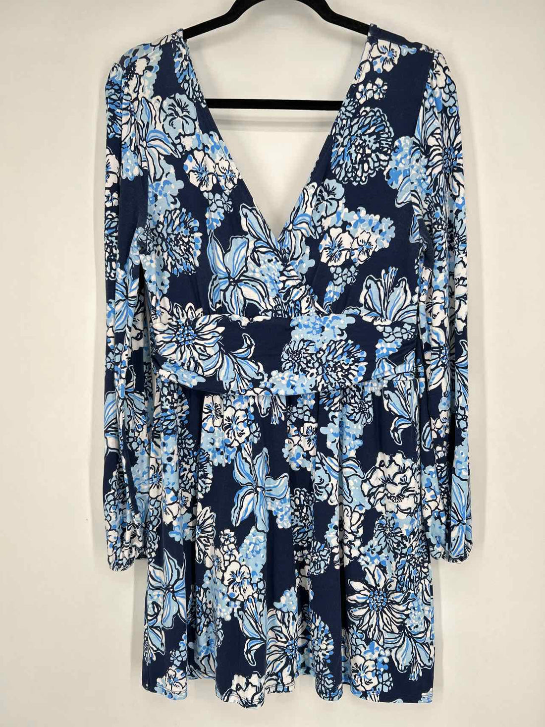 Lilly Pulitzer L Navy Floral Long Sleeve Lilly Pulitzer Romper