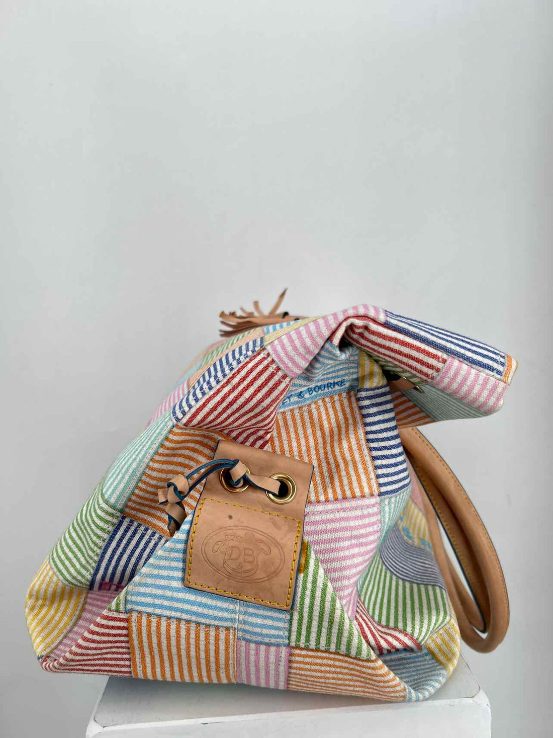 Dooney & Bourke Multi Color Canvas & Leather As Is Tote