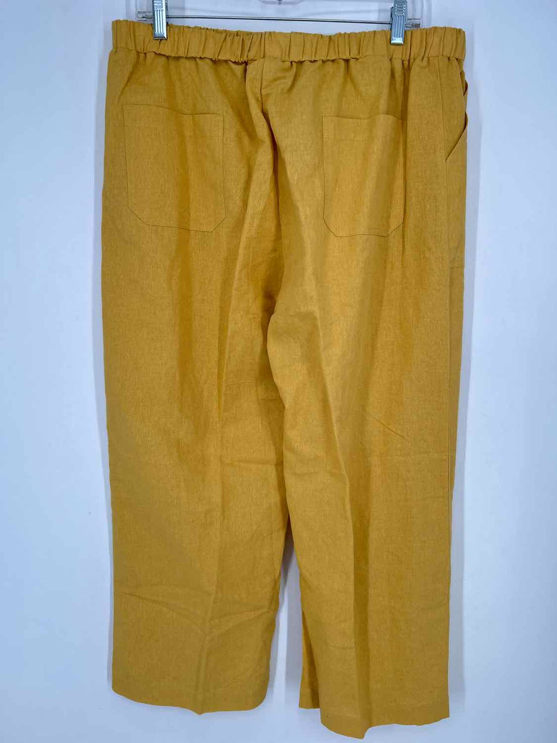 Charlie Paige Size L/XL Yellow Linen Blend NWT Pants