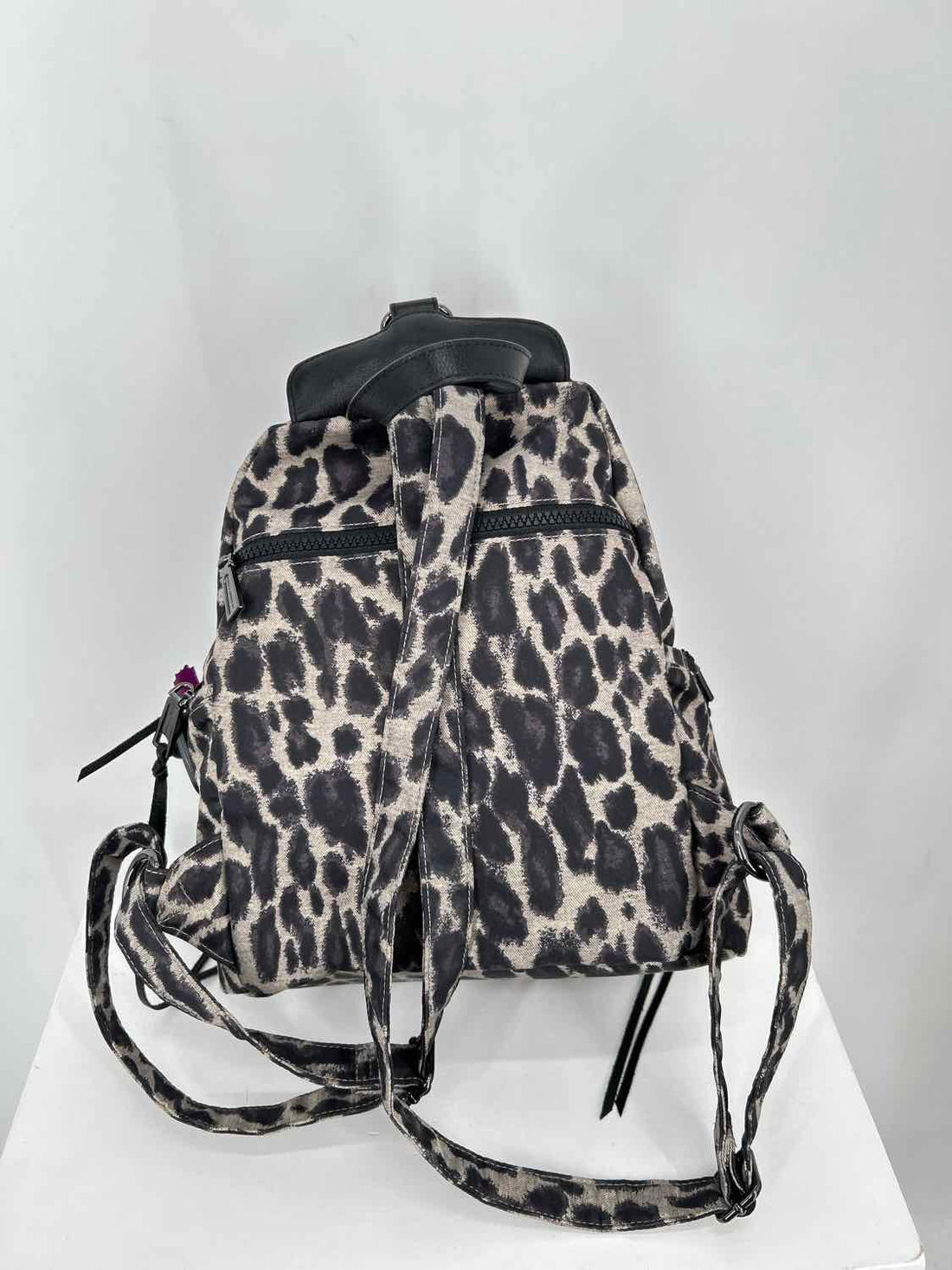 Rebecca Minkoff Gray Leopard Nylon Pre Owned Backpack