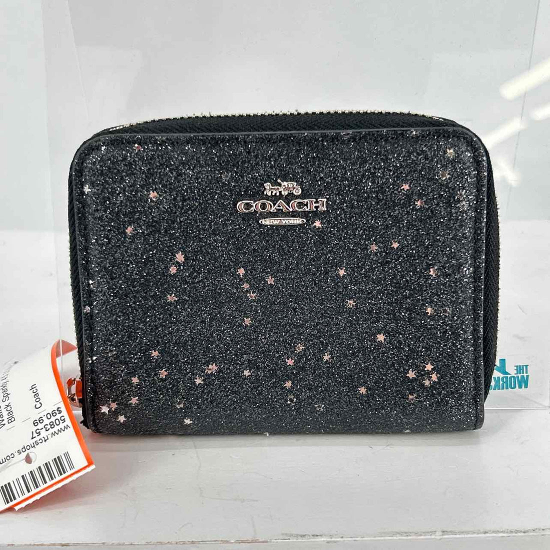 Coach Black Sparkly Wallet