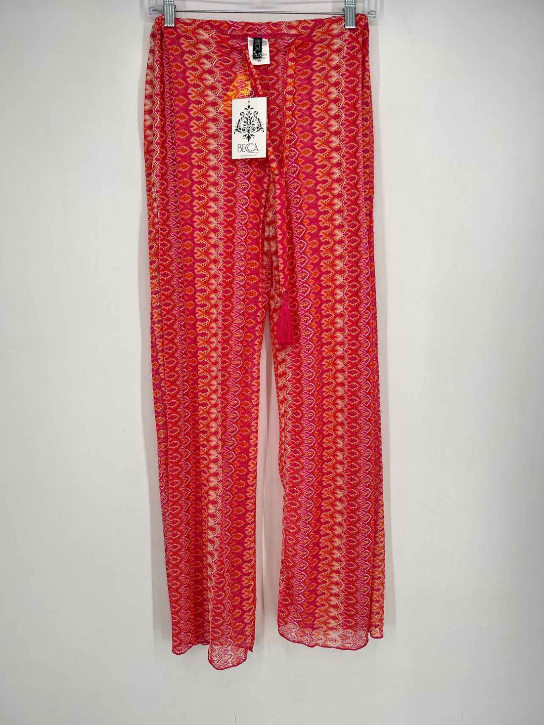 Becca Size M Pink & Orange Print NWT Coverup