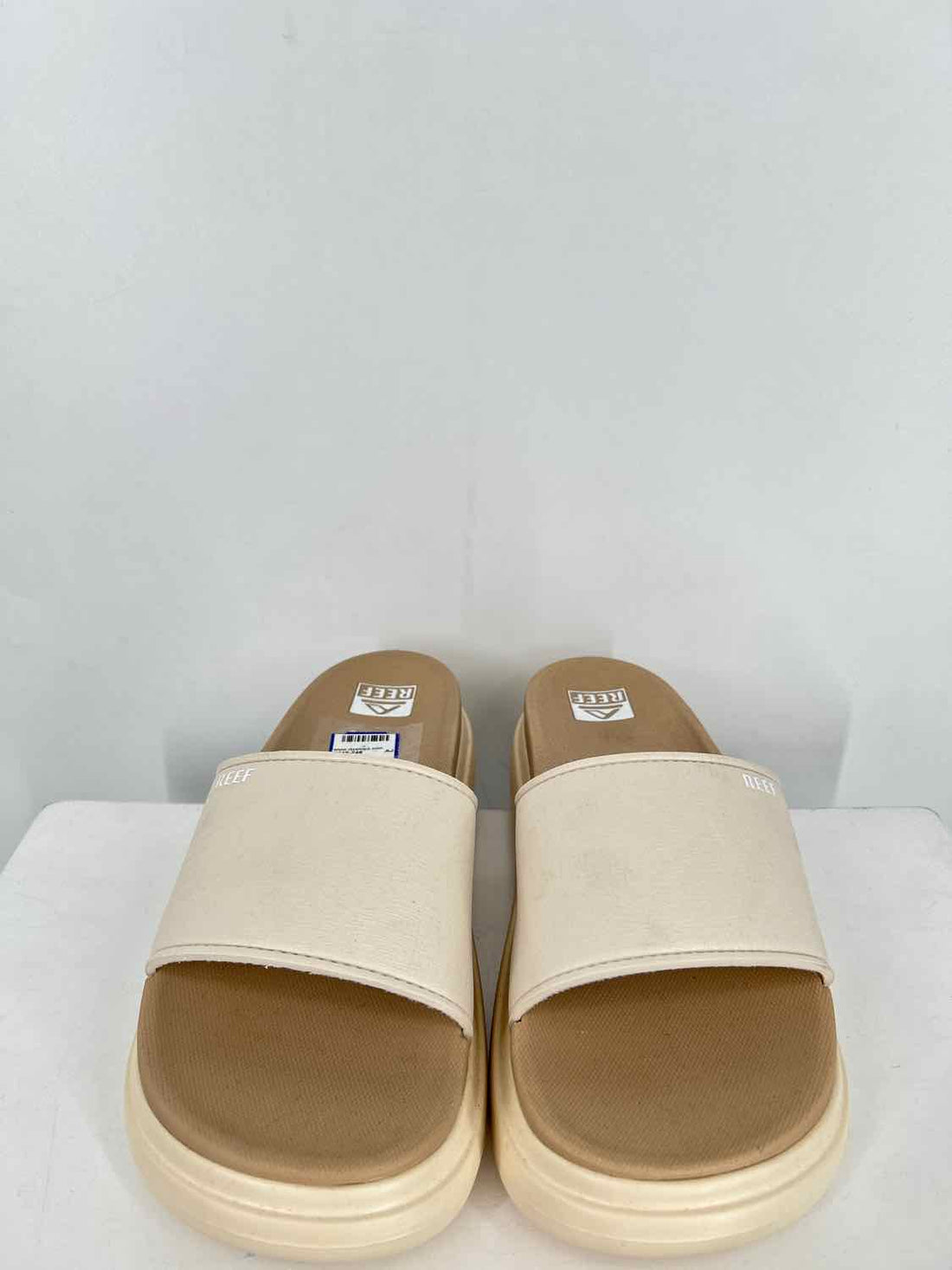Reef Cushion Bondi Bay Women Size 10 Beige Slides