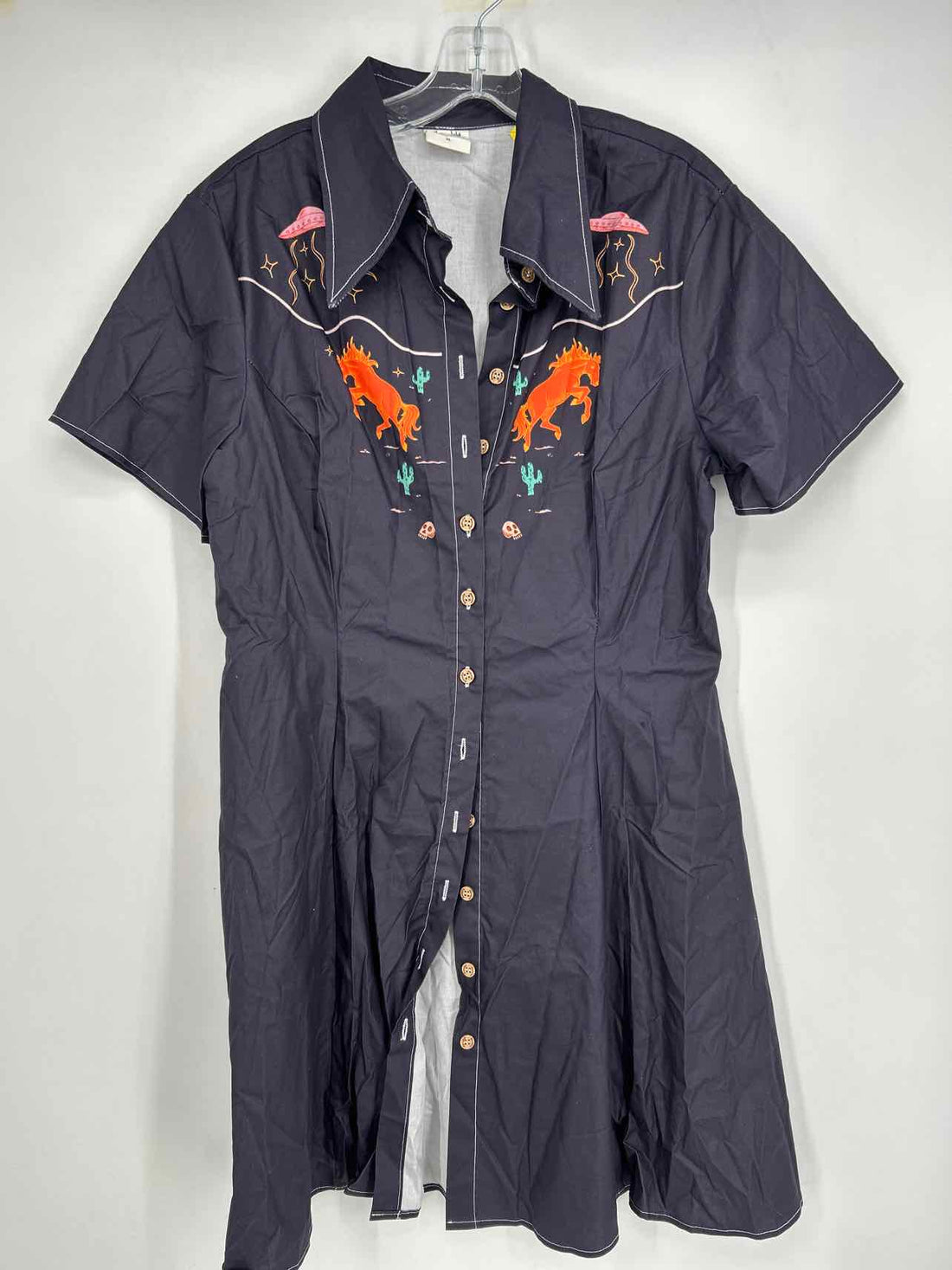 Boozelele Size XL Navy Print Dress
