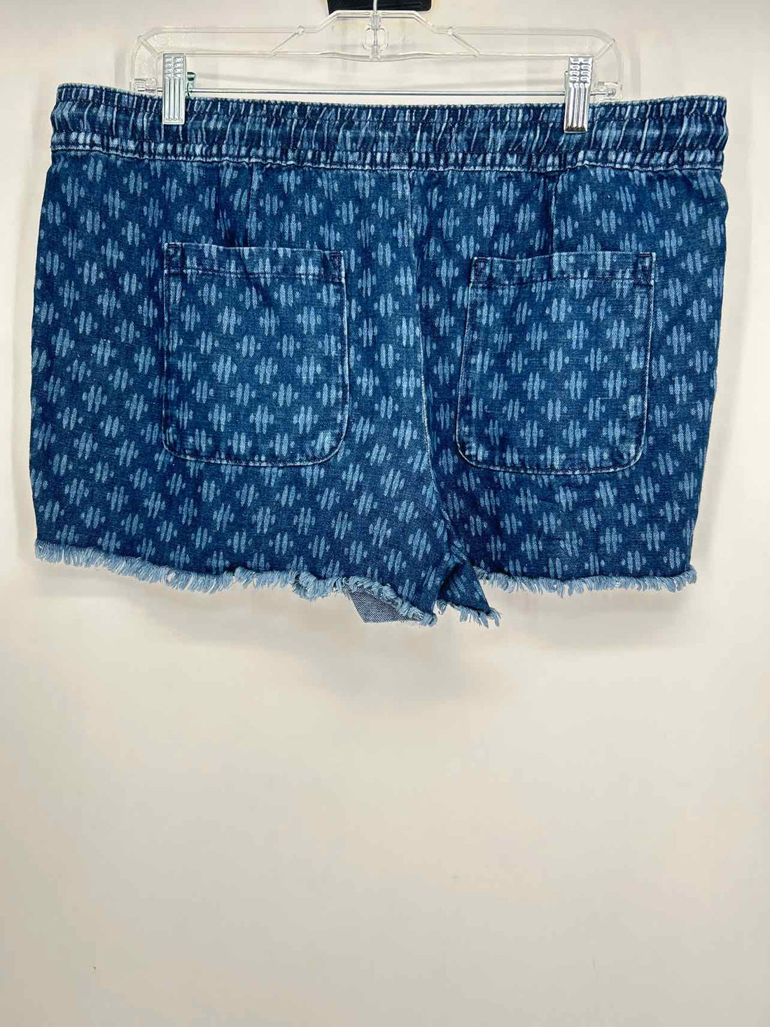 Loft Size L Chambray Print Shorts
