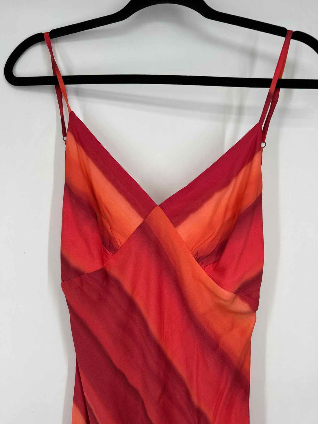 Summer Away Size M Red & Orange Sleeveless Maxi
