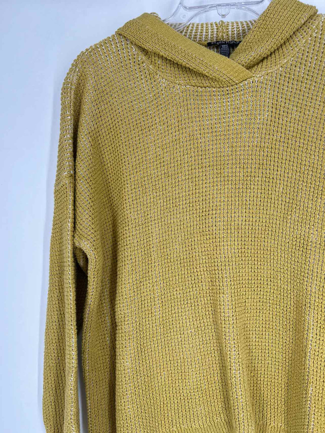 Eileen Fisher Size M Yellow Green Hoodie
