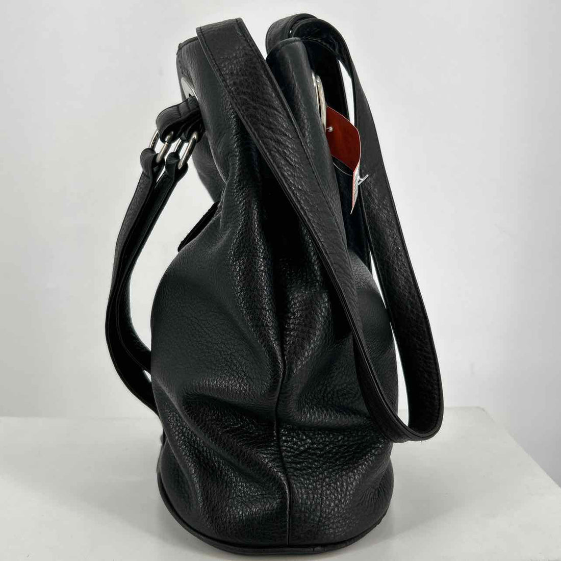 GH Bass Black Leather Pre Owned Backpack