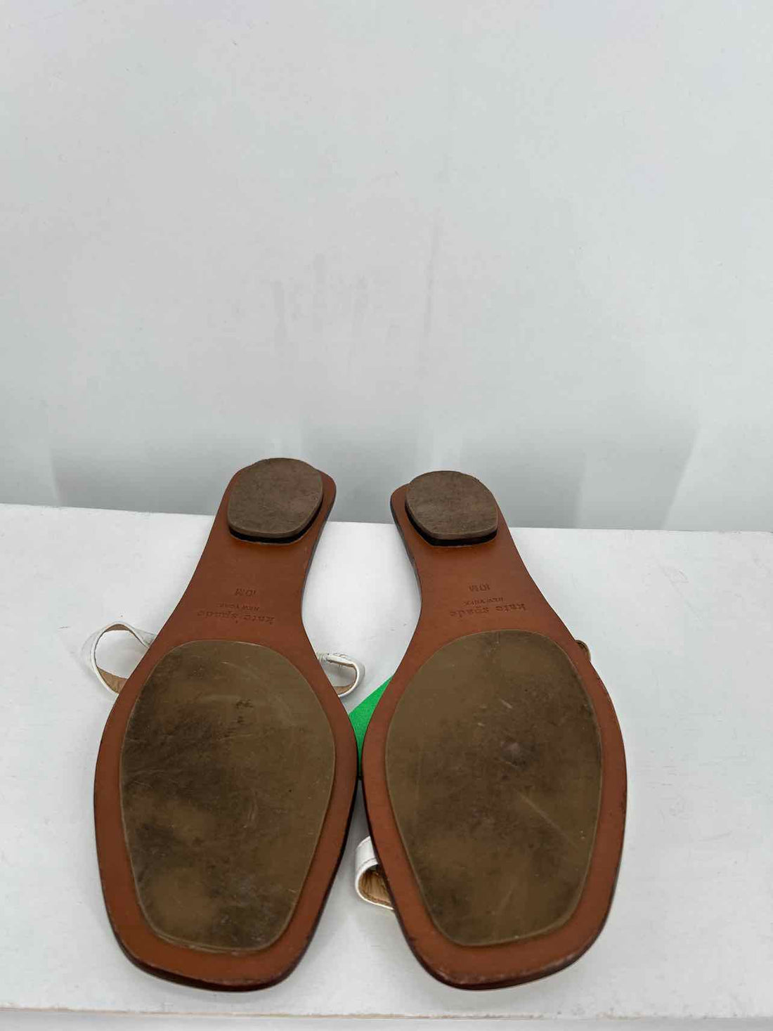Kate Spade Women Size 10 White & Yellow Sandals