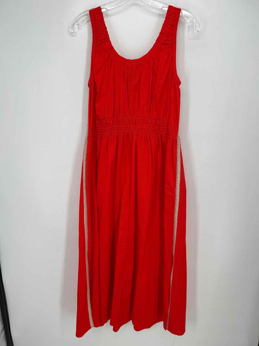 Reiss Size 8 Orange Sleeveless Dress