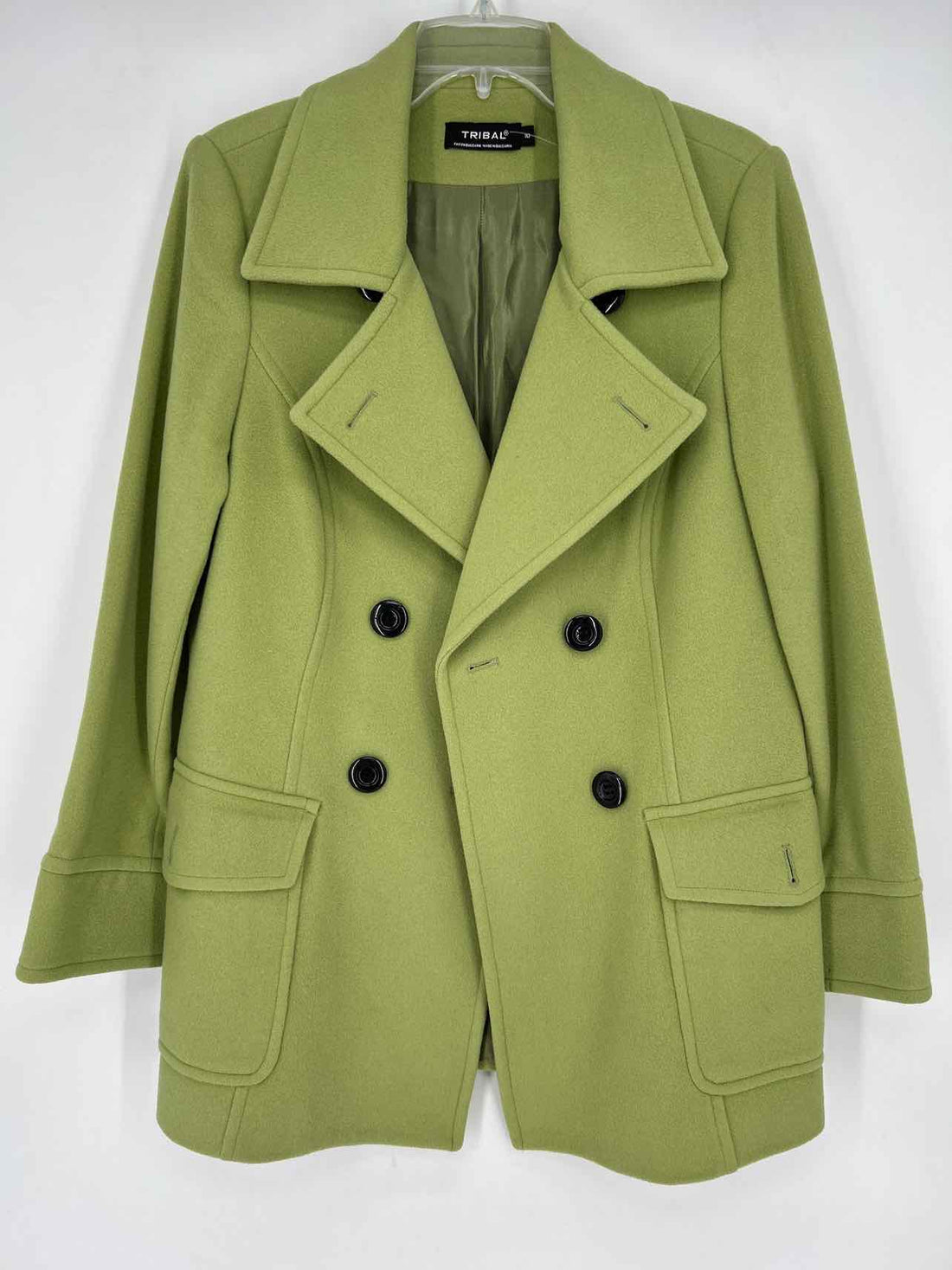 Tribal Size 10 Light Green Coat