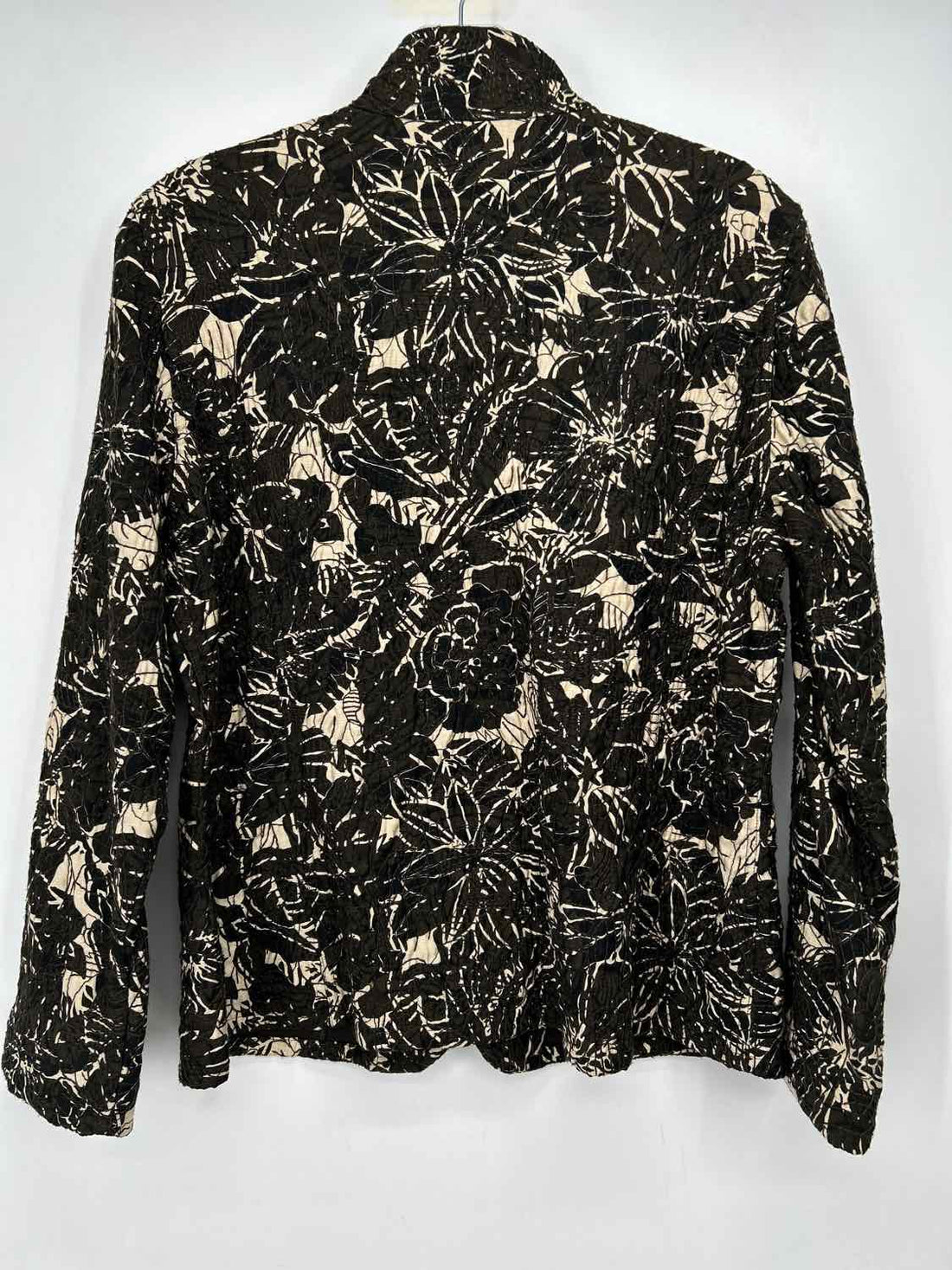 Chicos Size 1(M) Brown Print Jacket