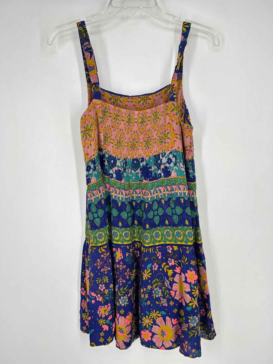 Natural Life Size M Blue Pink & Green Floral NWT Dress