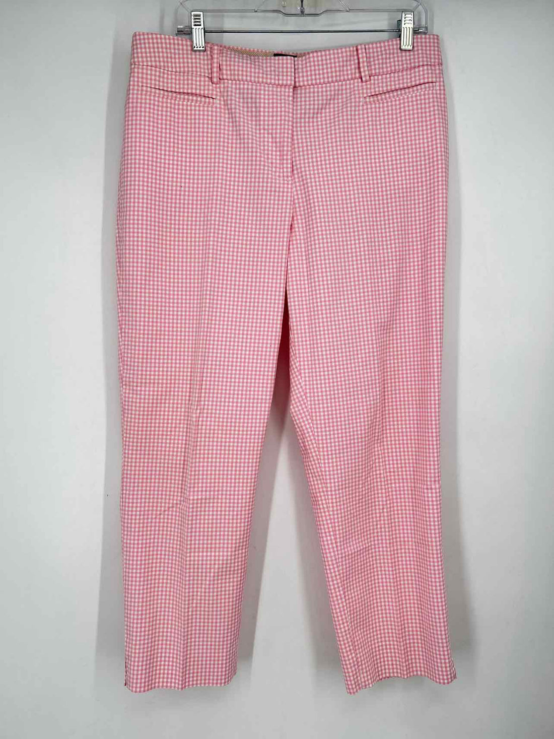 Talbots Size 12 Pink & White Gingham Pants