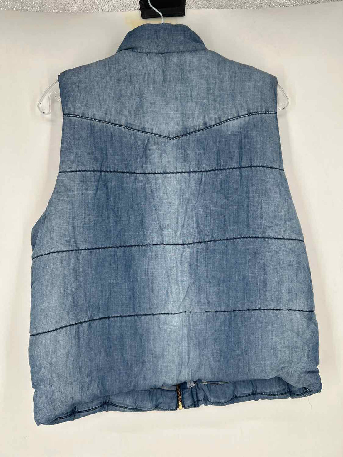 Sneak Peek Size M Denim Quilted Vest