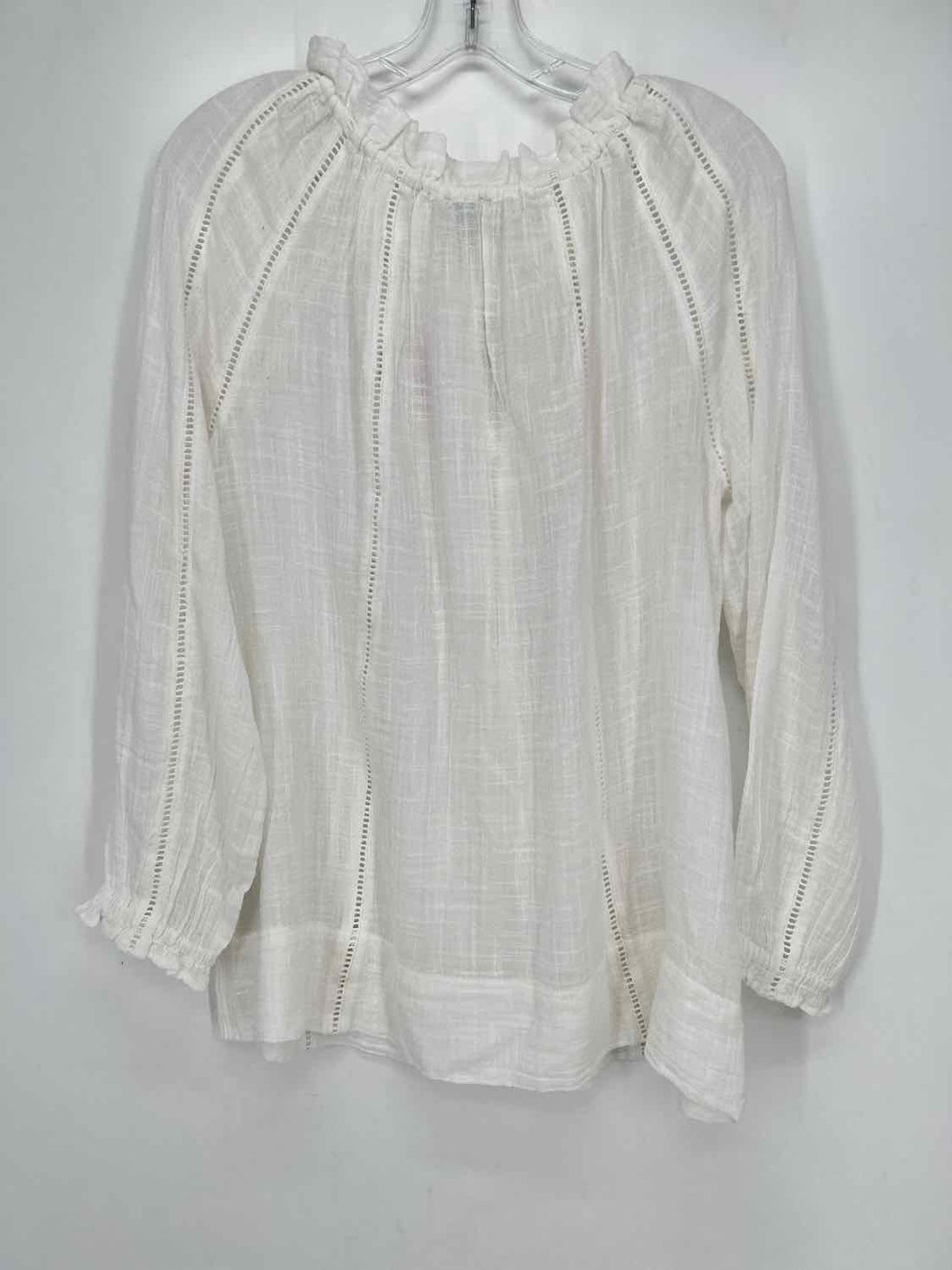 Sundance Size S White Cotton/Viscose Long Sleeve