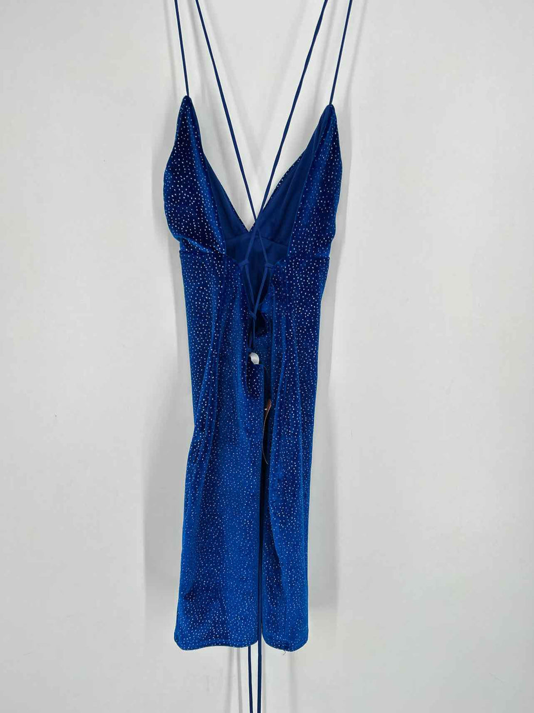 Lucy in the Sky Size S Dark Blue Velvet Sleeveless Dress