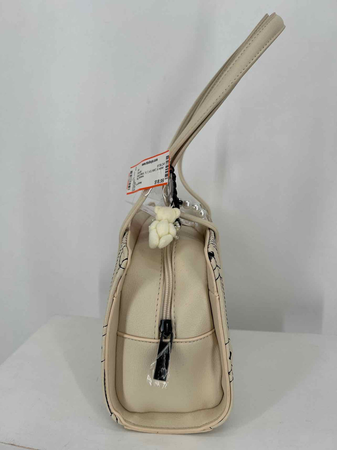 Luv Betsey Beige & Black Faux Leather NWT Shoulder
