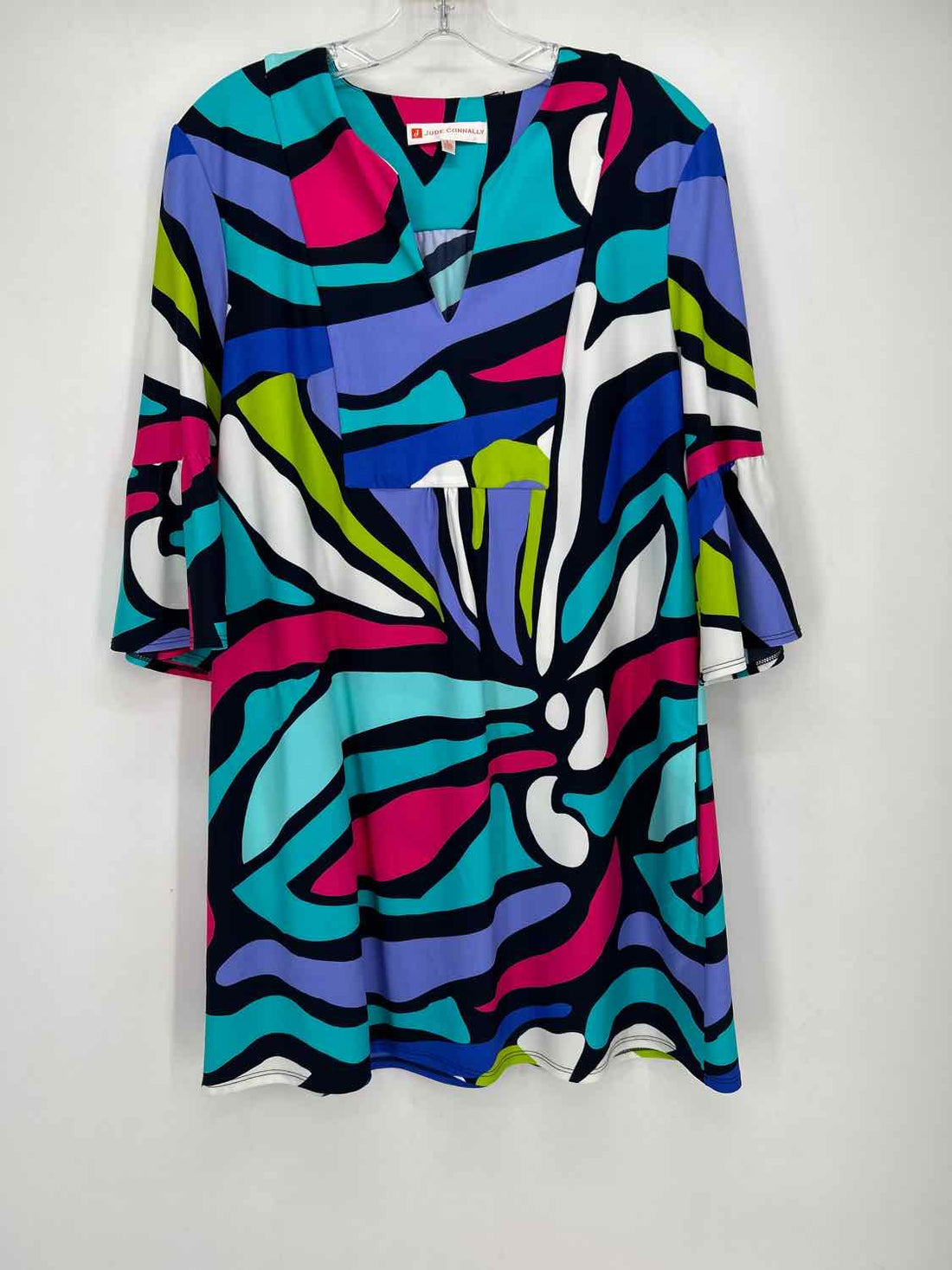 Jude Connally Size S Blue Print LS Dress
