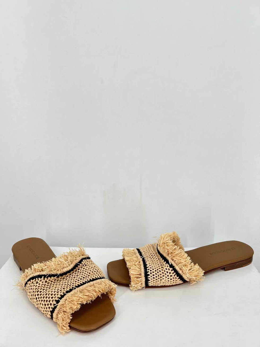 Le Mogador Women Size 39 (8.5-9) Raffia Slides