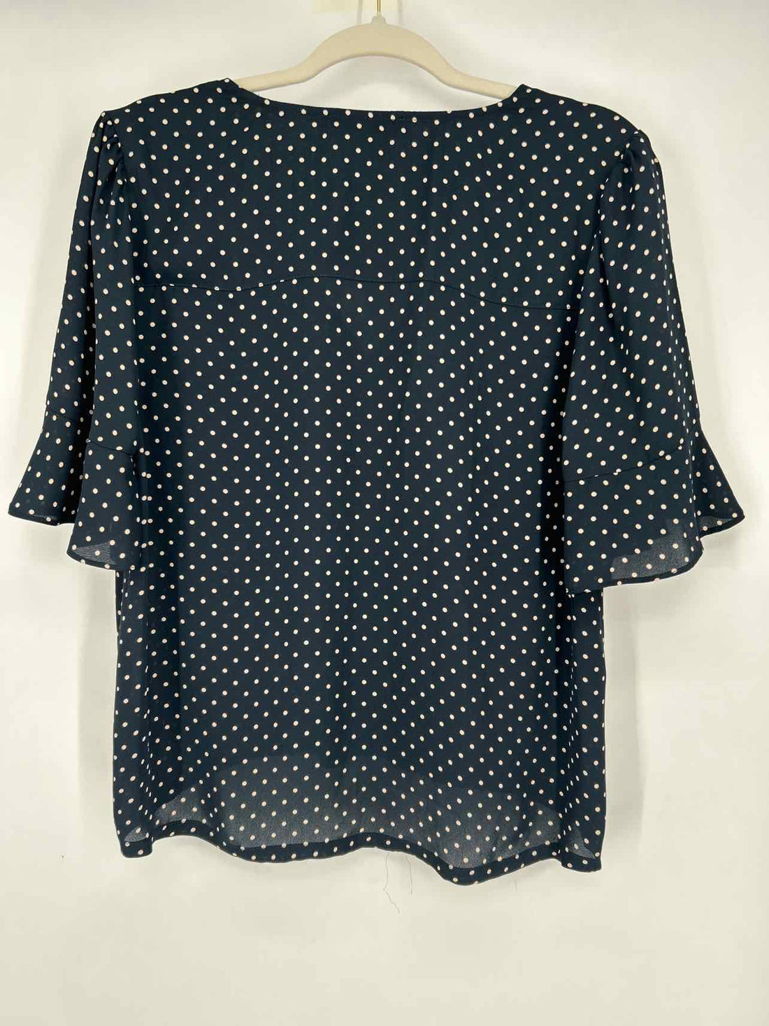 Sanctuary Size M Navy Polkadot Short Sleeve