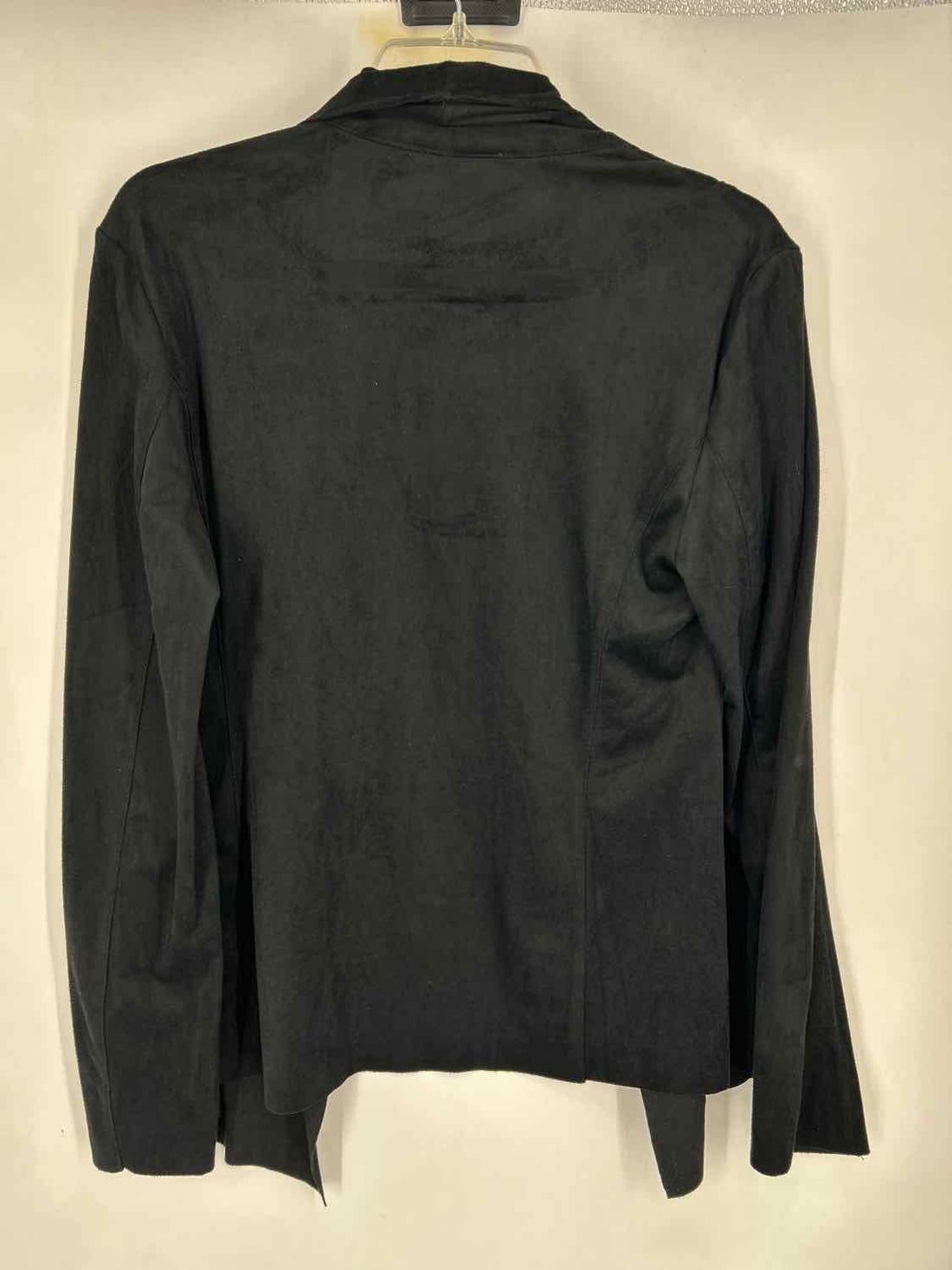 Philosophy Size M Black Faux Suede NWT Cardigan