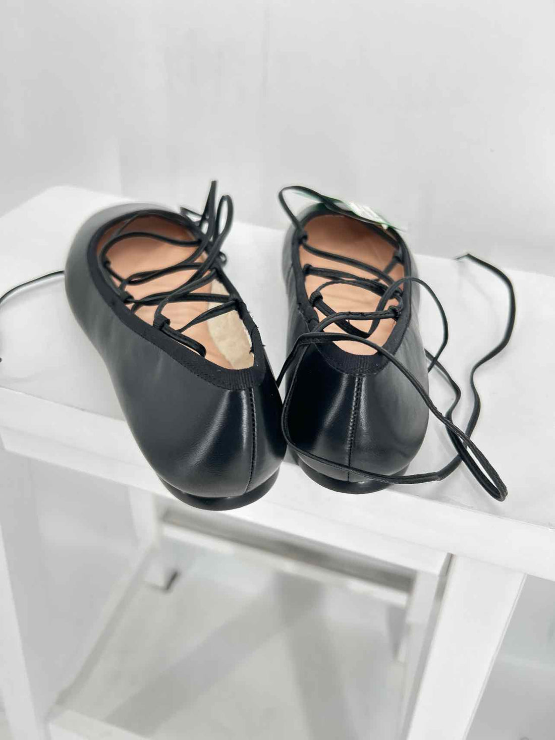 J Crew Women Size 8 Black Leather Flats