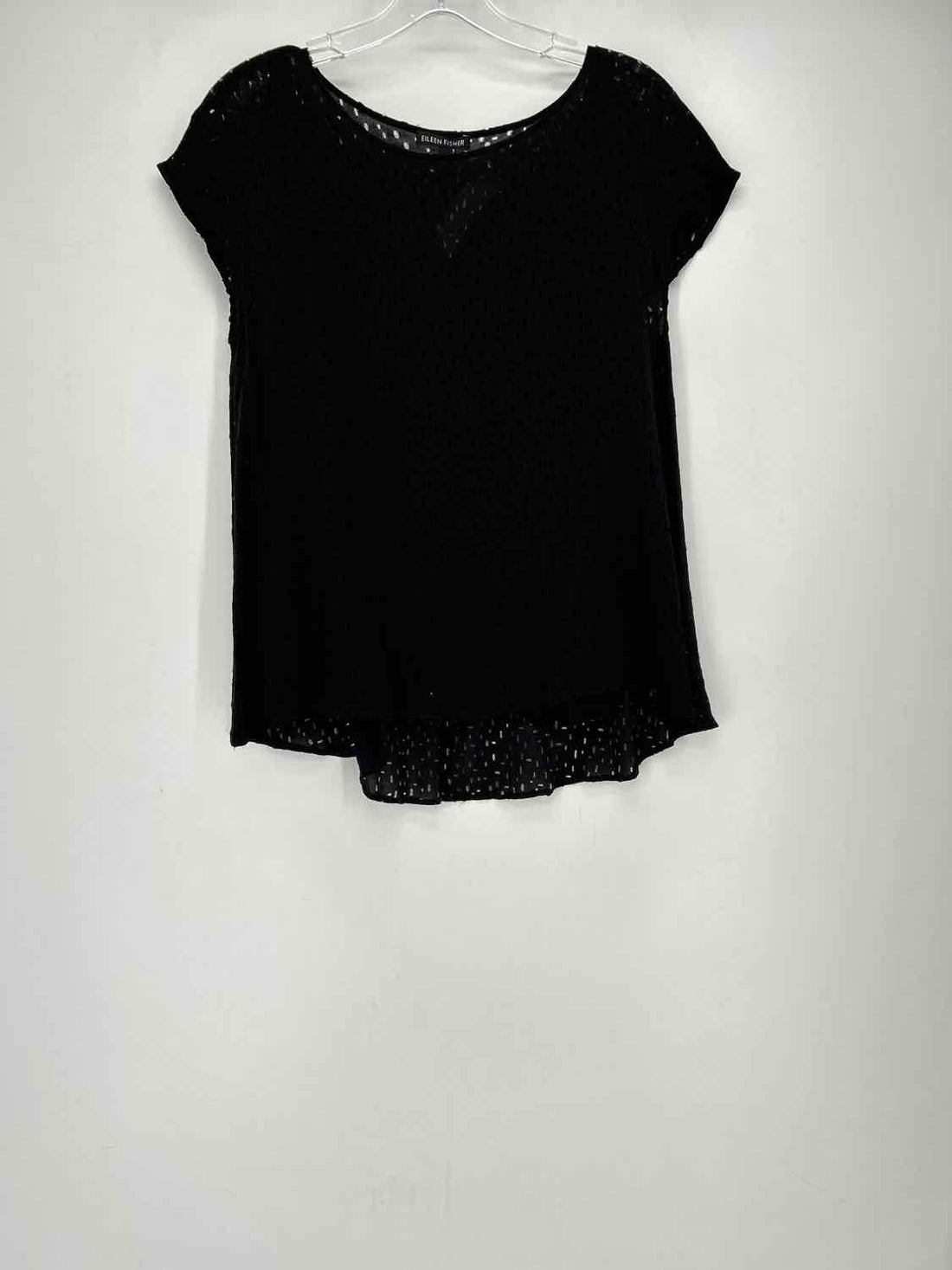 Eileen Fisher Size S Black Short Sleeve