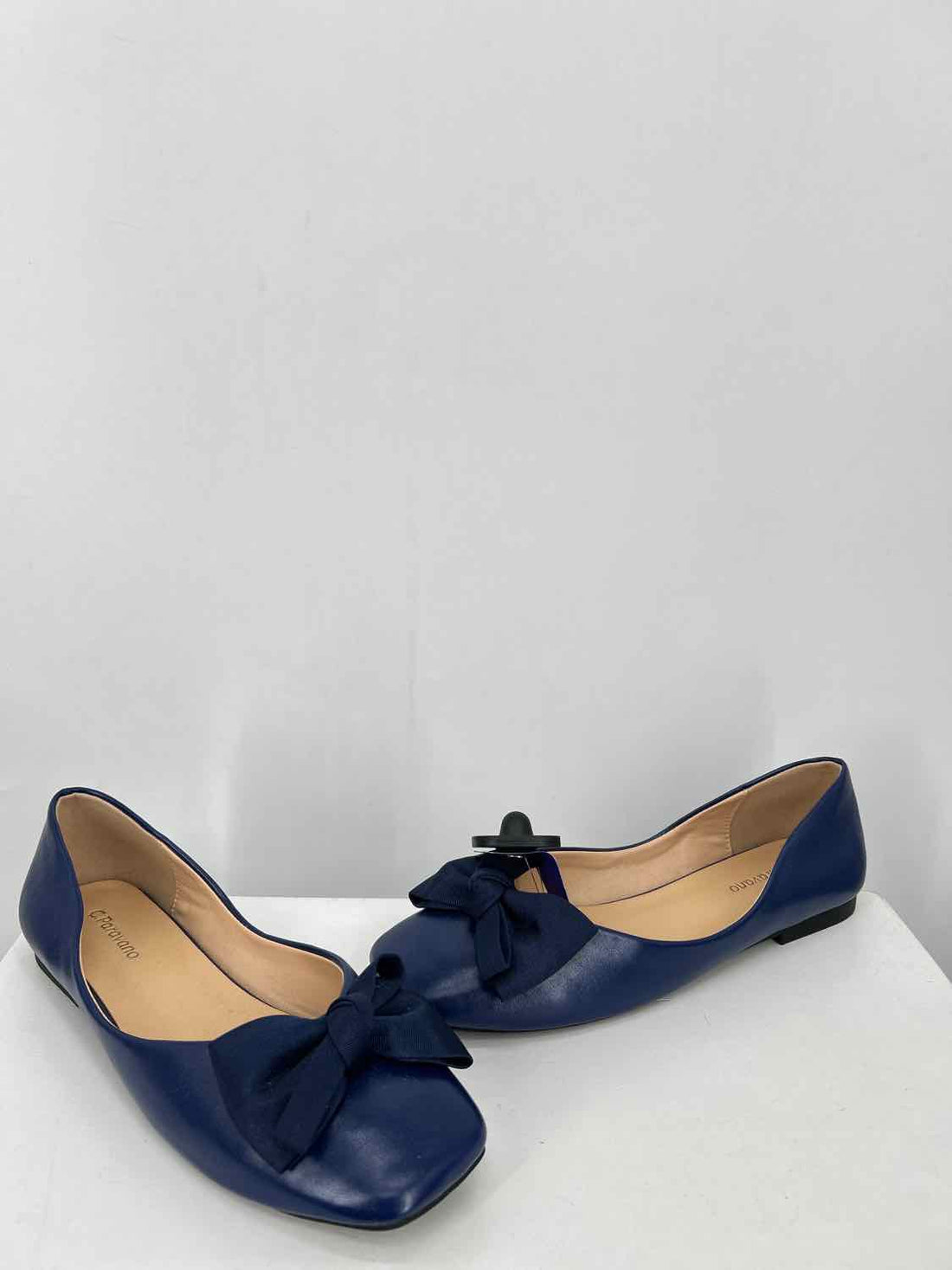 C. Paravano Women Size 37.5(6.5) Navy Flats
