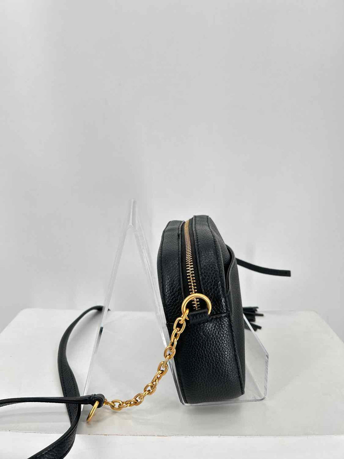 Tory Burch Black Leather Pre Owned Shoulder