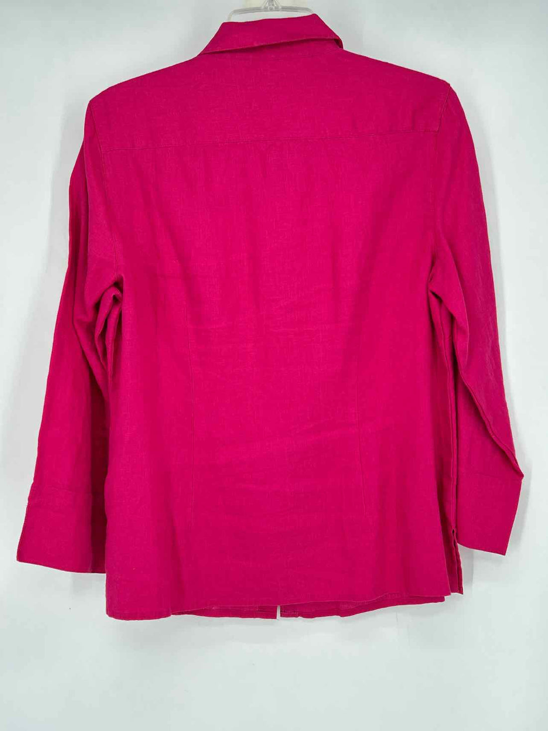 Talbots Size 10 Fuschia Linen Long Sleeve